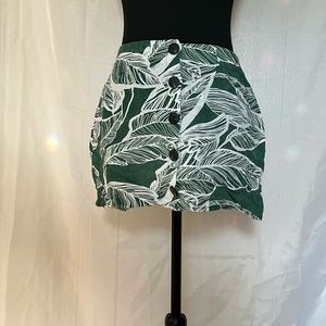 Green Palm Mini Skirt